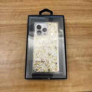 Flaunt Iphone 13 Pro Case The Square NEW in Box GOLD